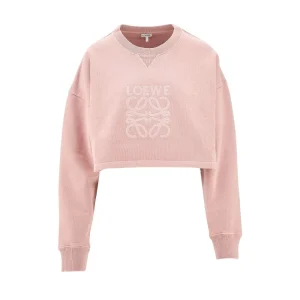 Fashion Anagram embroidery cropped sweatshirt Sweatshirts