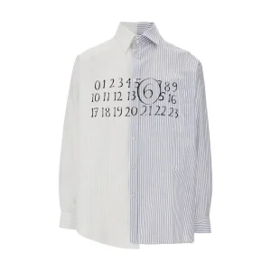 Sale Asymmetric 'Numeric' shirt Shirts