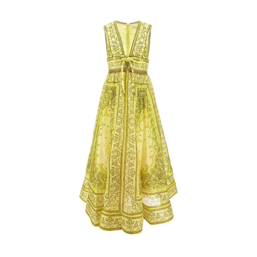 bandana_print_organdy_dre_0.webp Online Bandana print organdy dress with bow Dresses