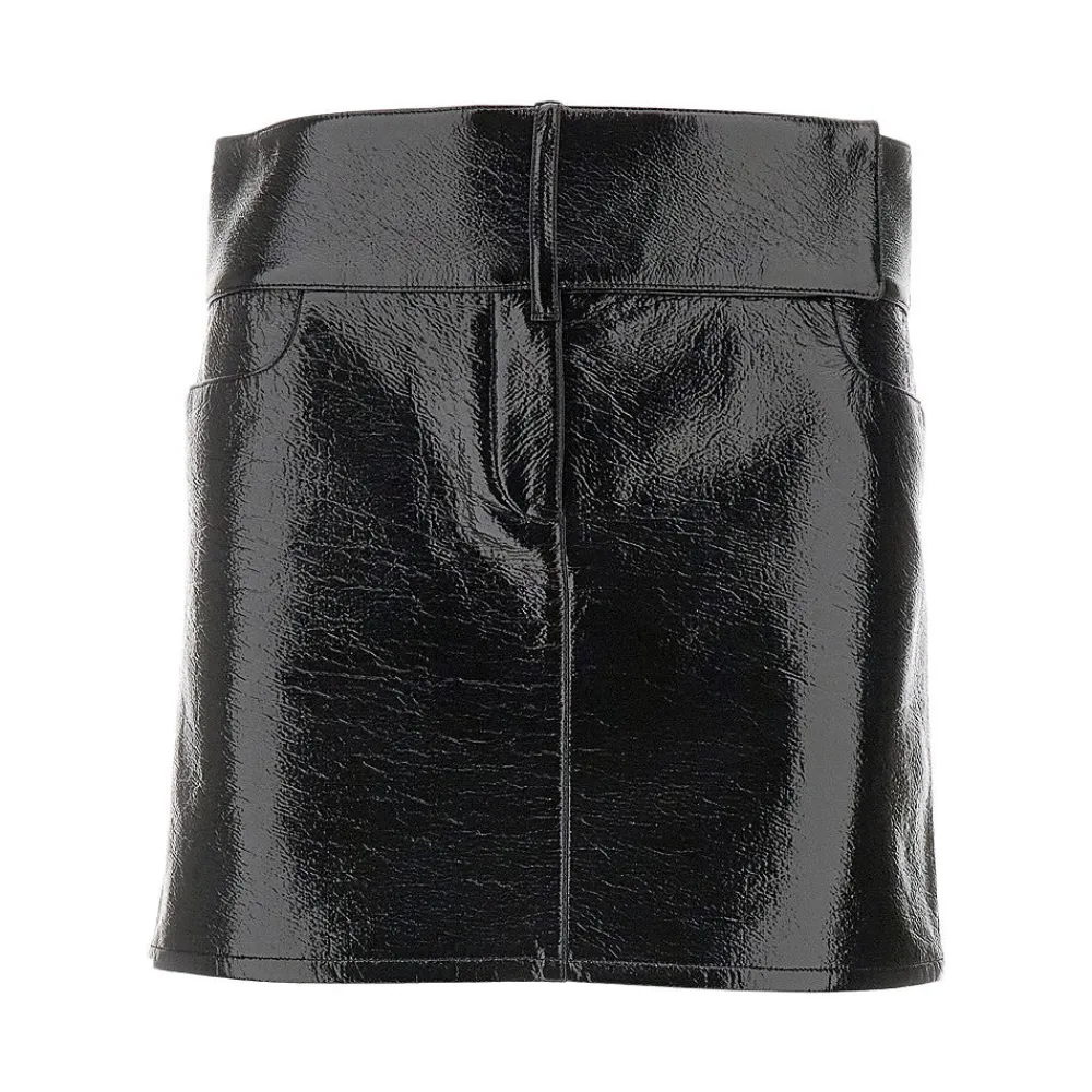 belted_vinyl_mini_skirt_0.webp Sale Belted vinyl mini skirt Skirts