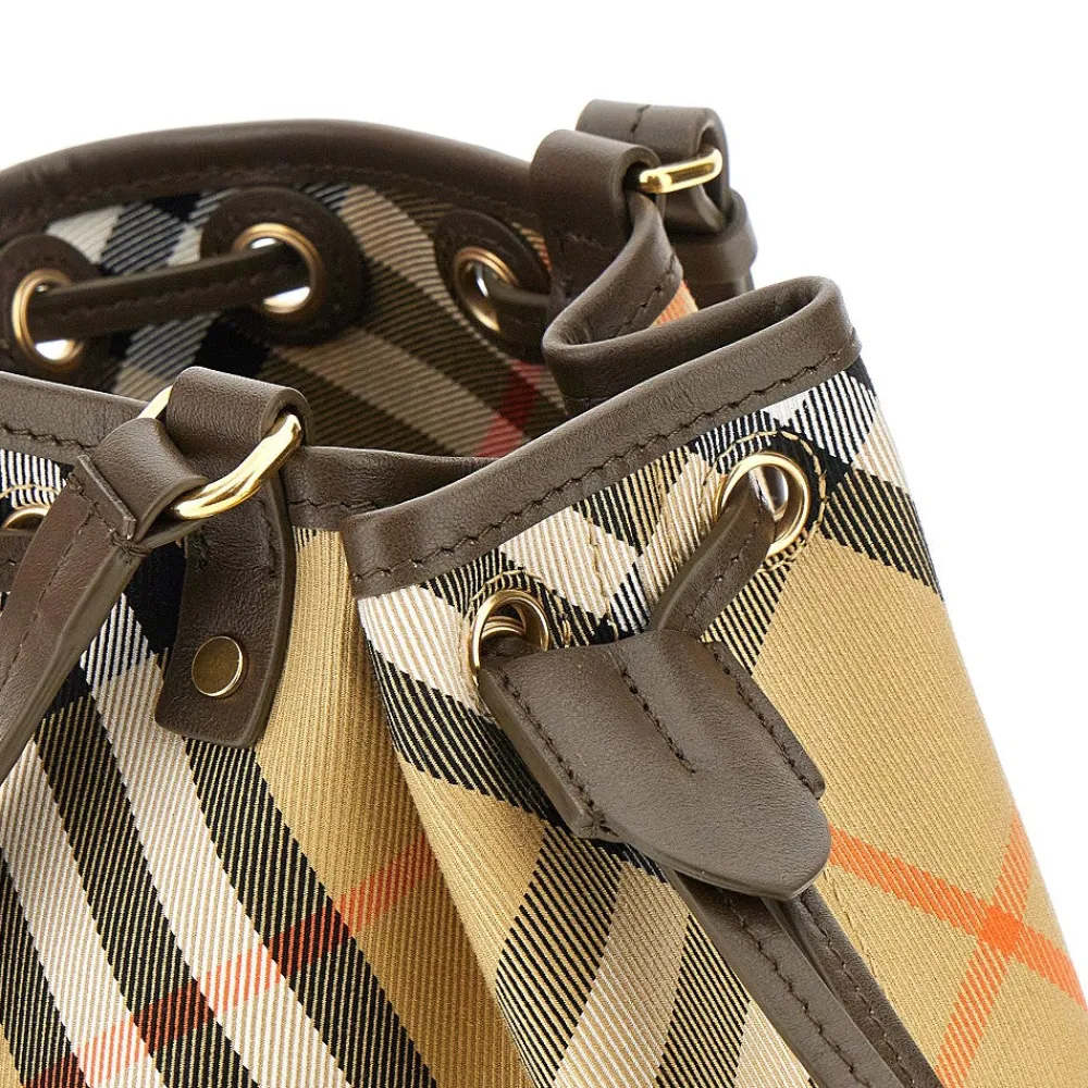 burberry_check_fabric_buc_3.webp Sale Check fabric bucket bag Shoulder Bags