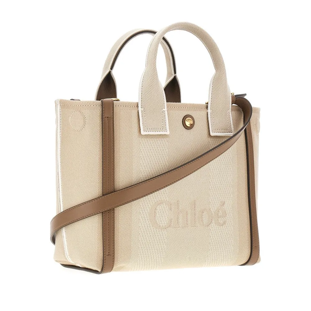 canvas_small_chlo_carry_t_1.webp Fashion Canvas small 'Chloé Carry' tote bag Top-Handle Bags | Crossbody Bags