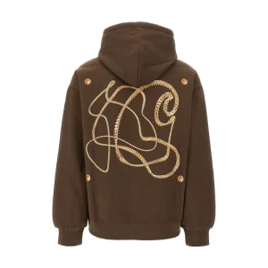 Online Charm Link' print hoodie Sweatshirts