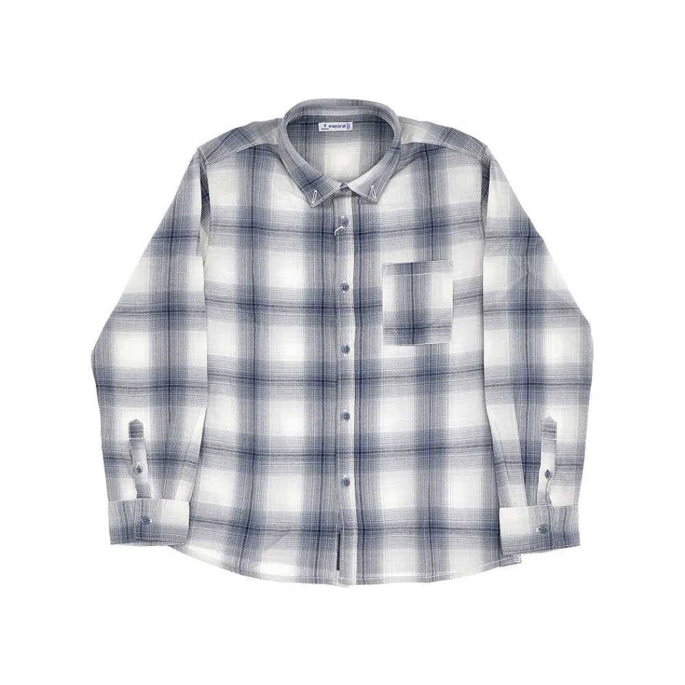 check_cotton_shirt_0.webp Fashion Check cotton shirt Kids/BOY Clothing