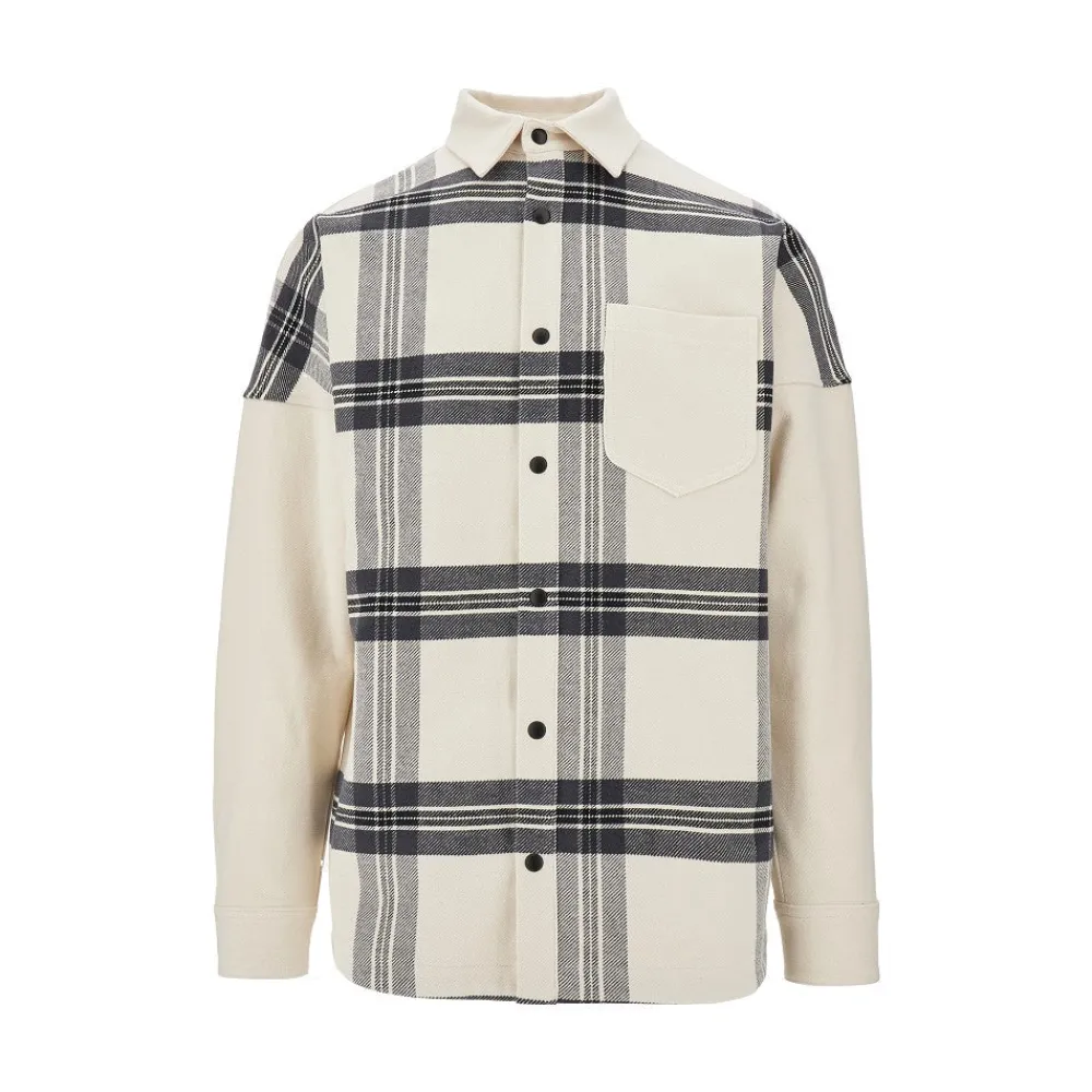 check_overshirt_with_logo_0.webp New Check overshirt with logo embroidery Shirts