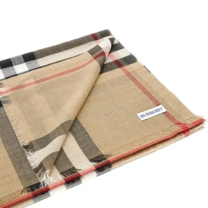 Sale Check wool and silk scarf Scarves