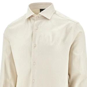 Online Chevron motif stretch cotton shirt Shirts
