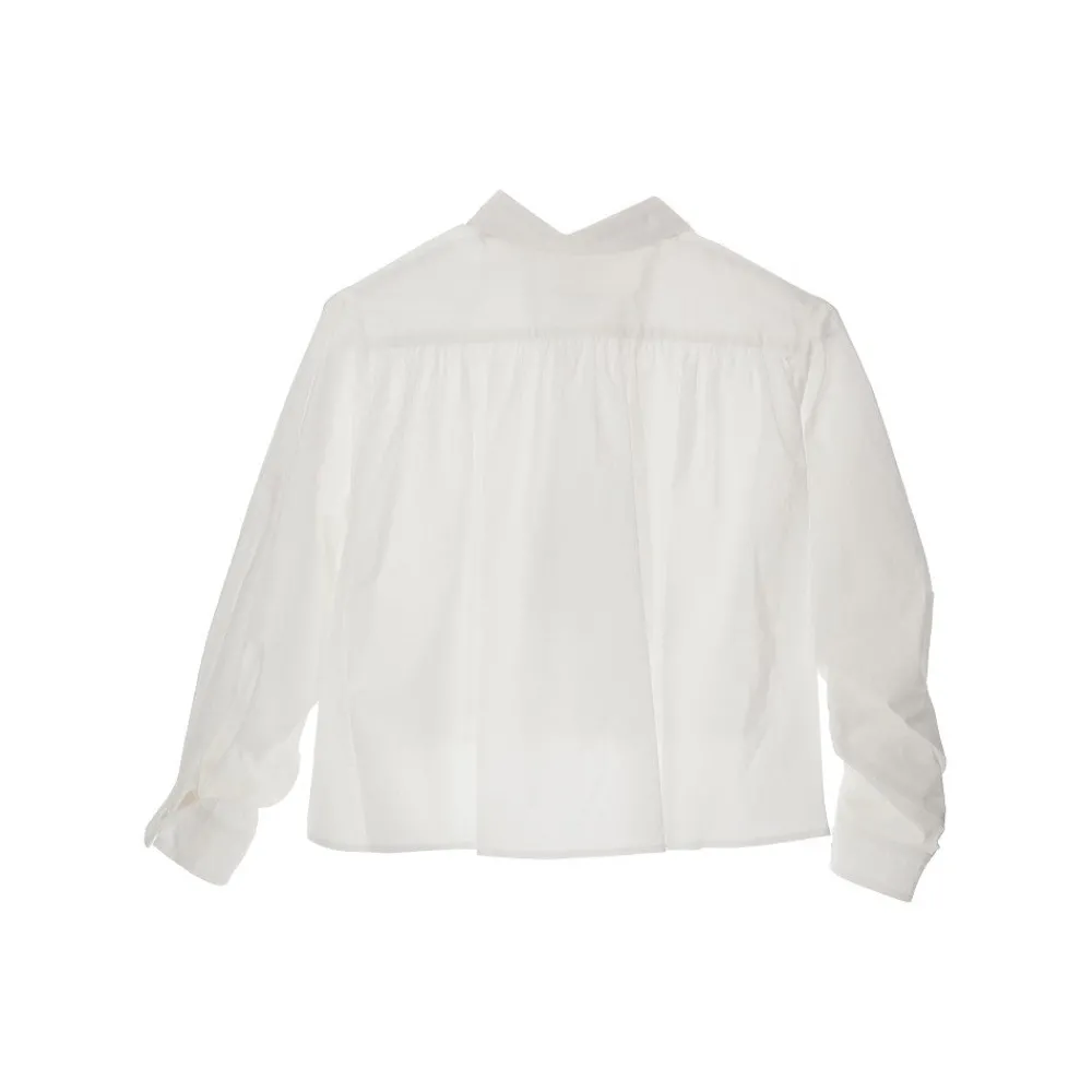 cotton_poplin_cropped_shi_1.webp Outlet Cotton poplin cropped shirt Kids Clothing