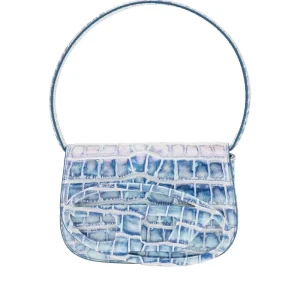 Online Croco-embossed leather 1DR shoulder bag Shoulder Bags