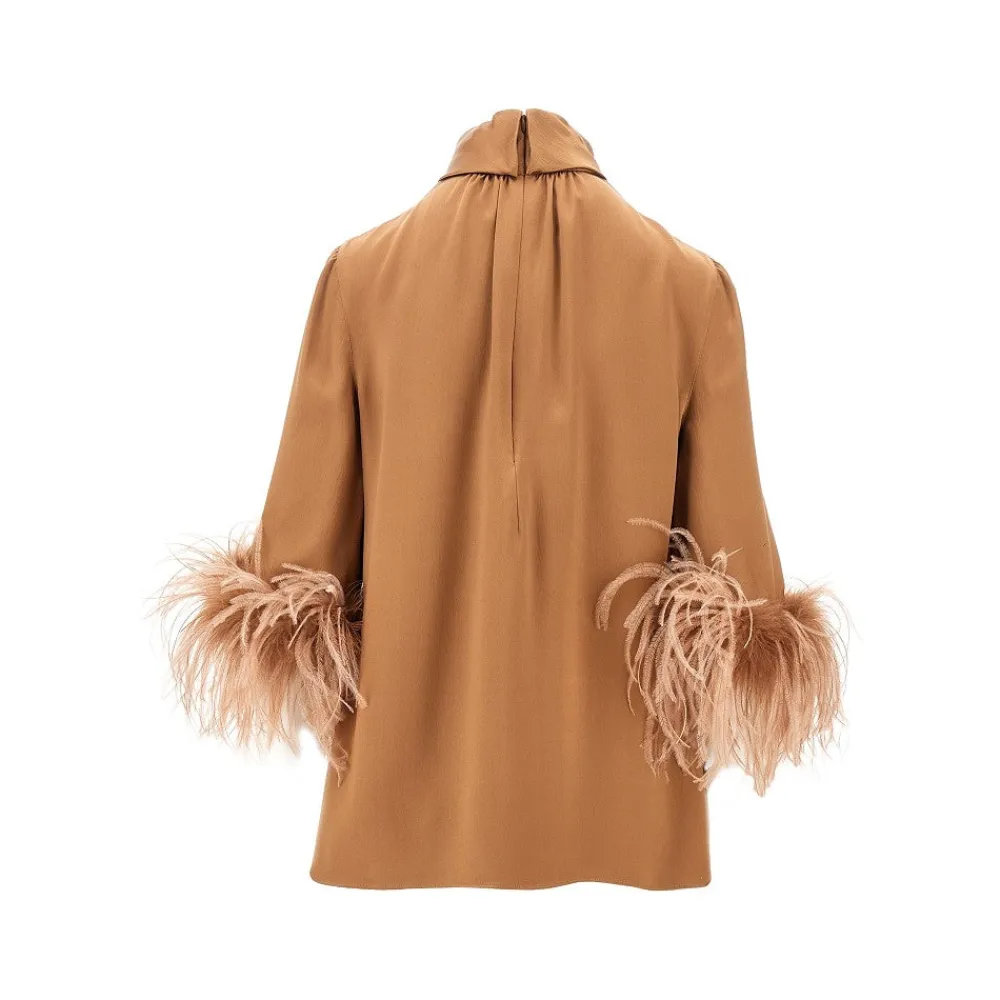 double_satin_blouse_with__2.webp New Double satin blouse with feathers Shirts