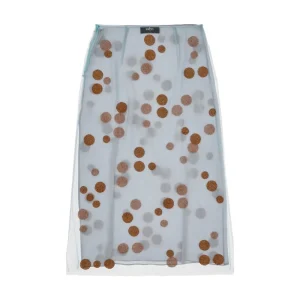 Sale Embroidered tulle midi skirt Skirts
