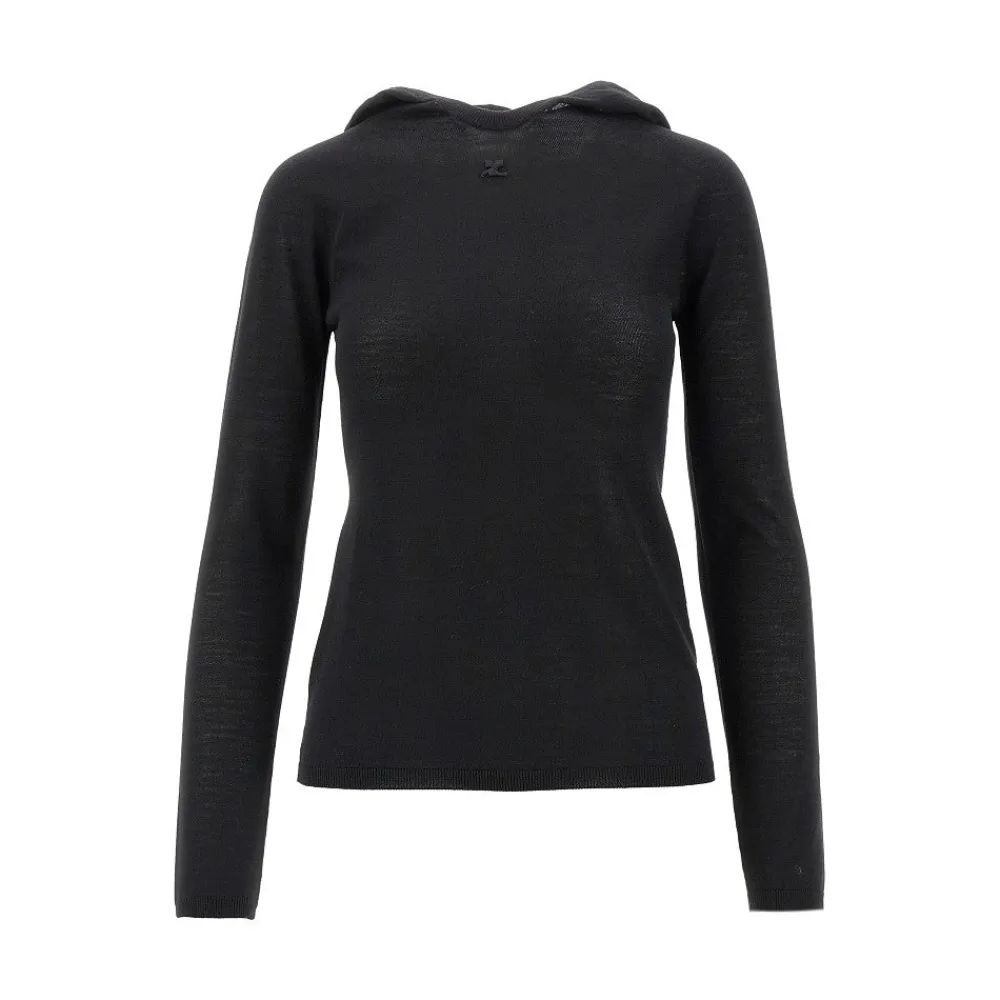 fitted_hooded_sweater_0.webp Outlet Fitted hooded sweater Knitwear