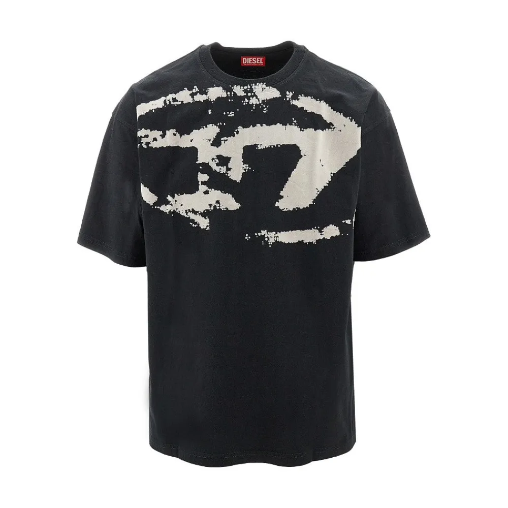 flocked_oval_d_logo_tshir_0.webp Discount Flocked Oval D logo T-shirt Tops