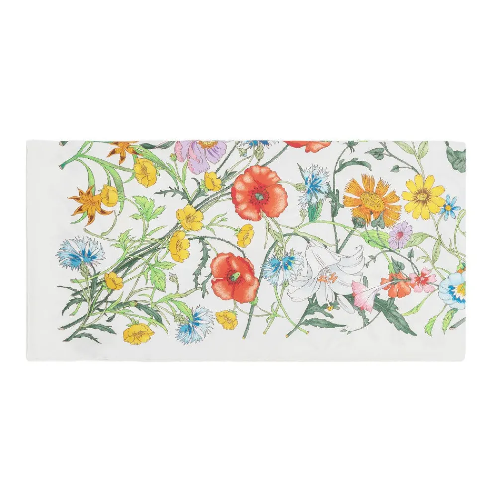 flora_print_silk_scarf_1.webp Outlet Flora print silk scarf Scarves