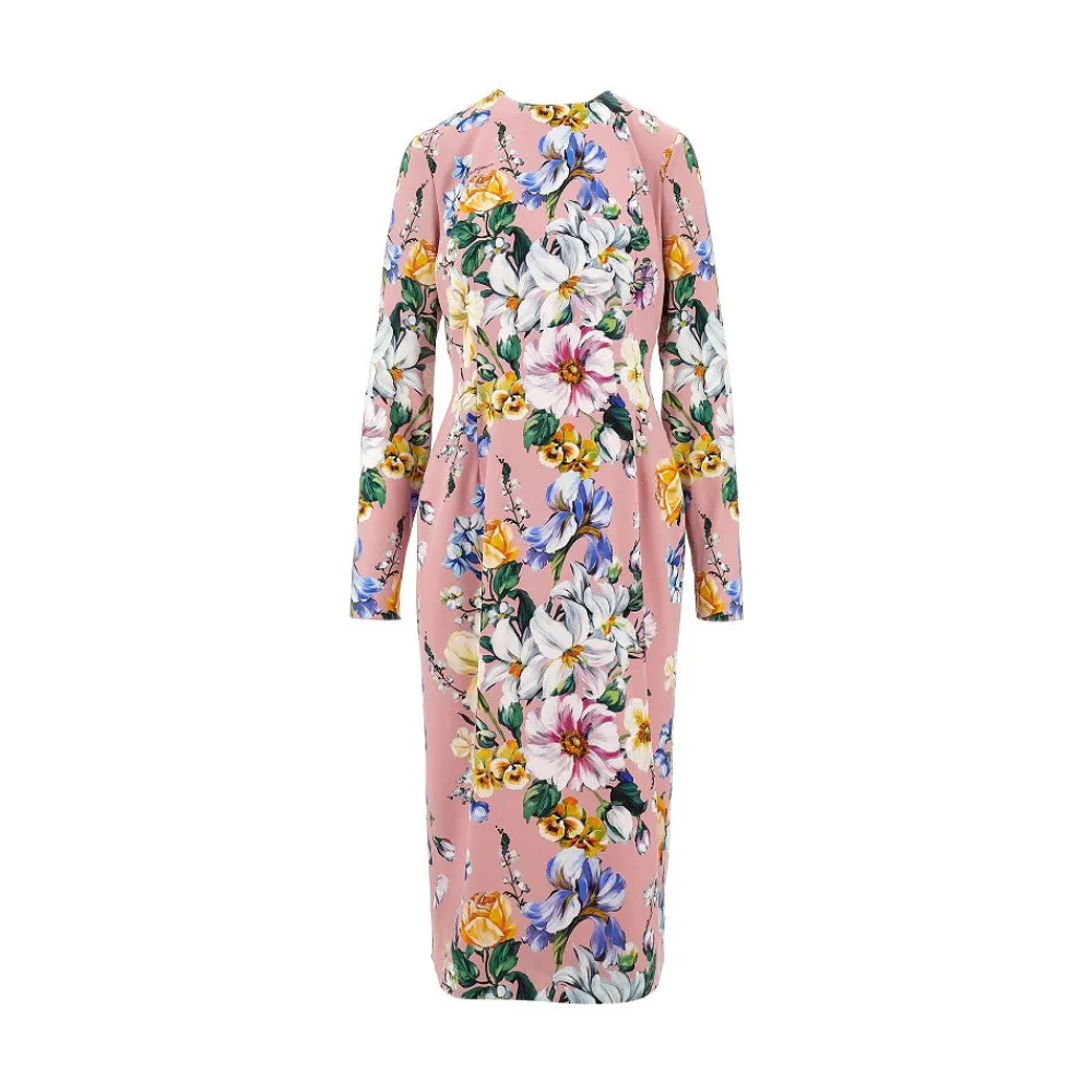 floral_print_midi_dress_0.webp Online Floral print midi dress Dresses