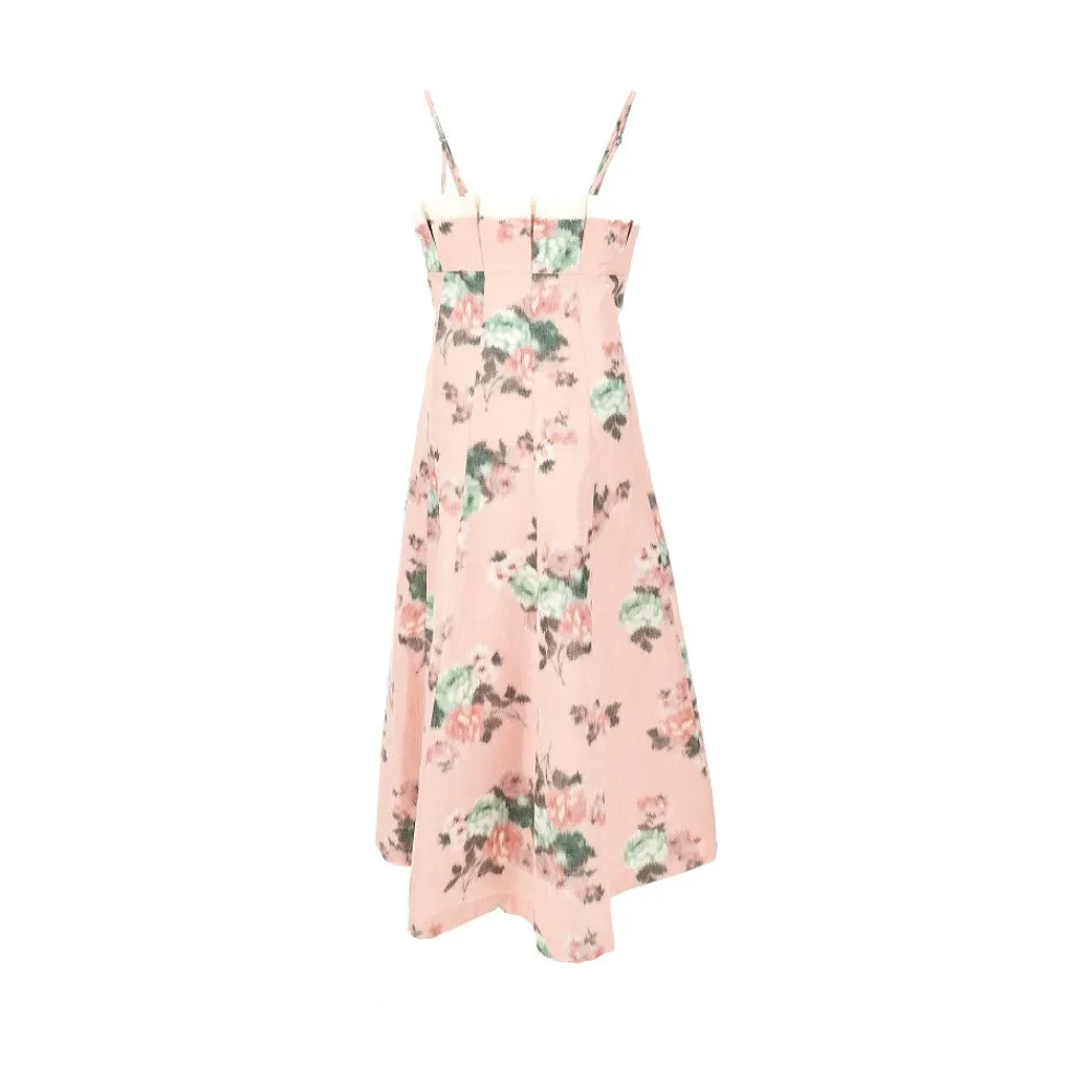 floral_print_taffet_dress_0.webp Clearance Floral print taffetà dress Dresses