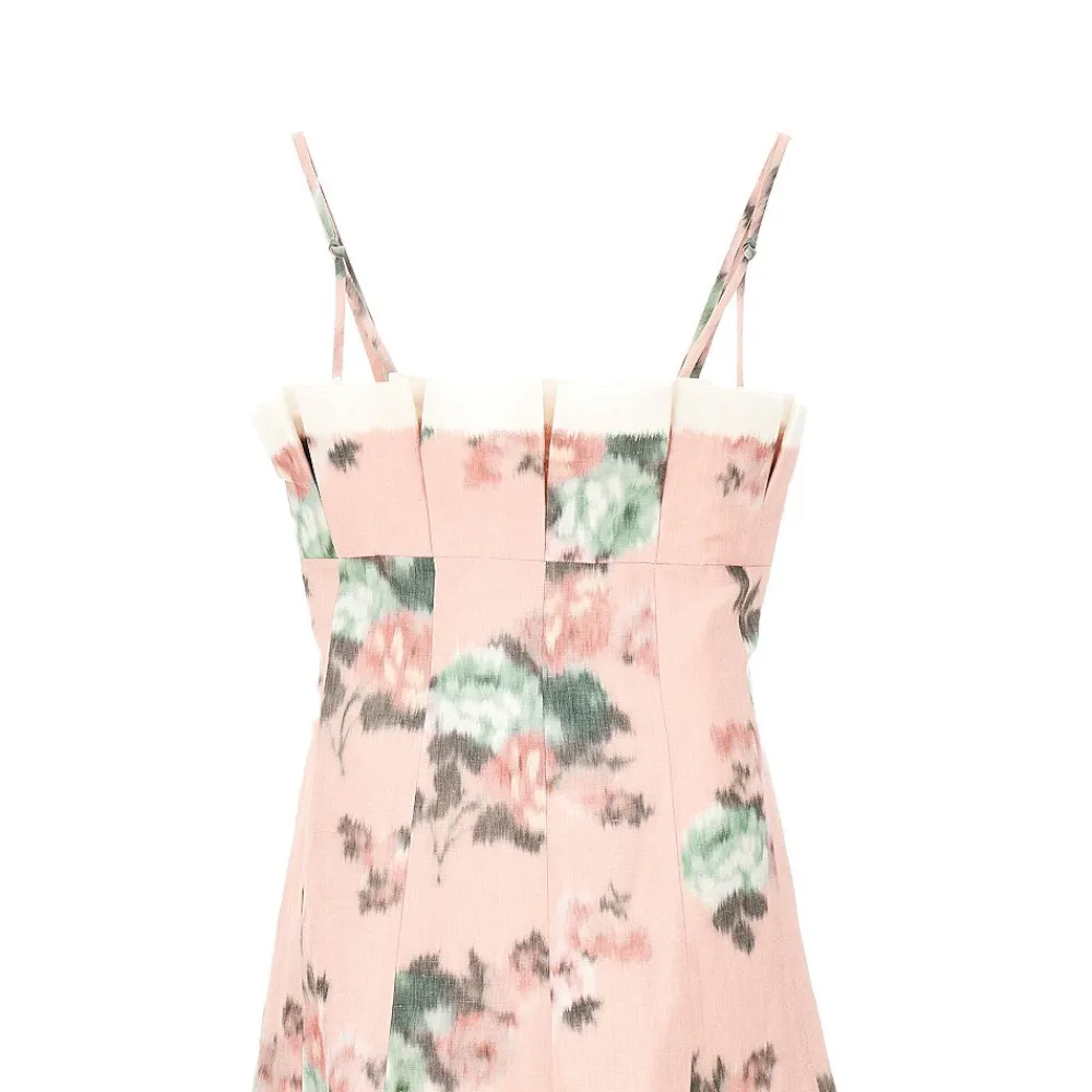 floral_print_taffet_dress_1.webp Clearance Floral print taffetà dress Dresses