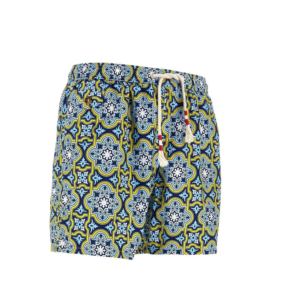 flower_bud_print_swim_sho_1.webp Fashion Flower Bud print swim shorts Beachwear & Underwear