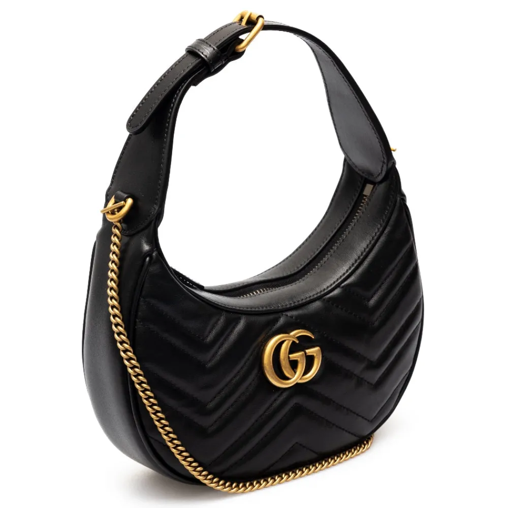 gg_marmont_mini_half_moon_2.webp Sale GG Marmont mini half moon bag Shoulder Bags