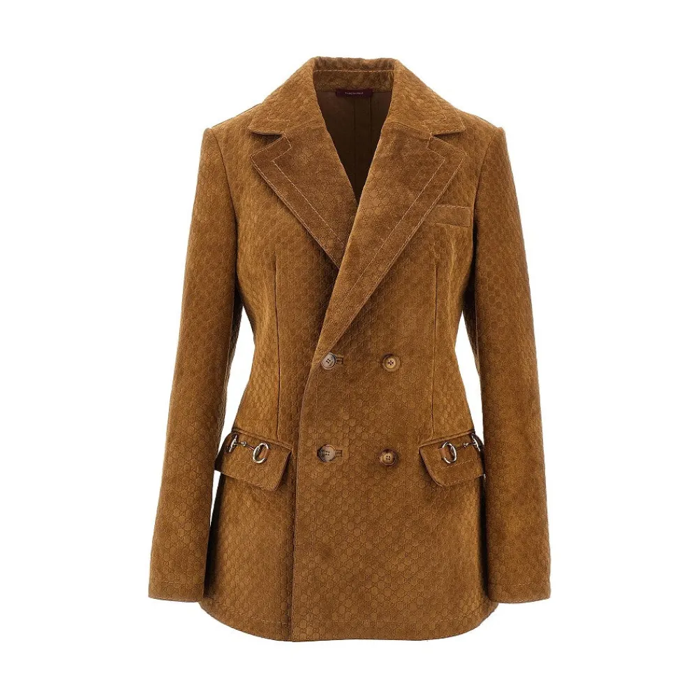 gg_suede_leather_doublebr_0.webp Online GG suede leather double-breasted jacket Jackets