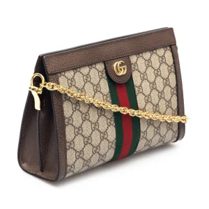 Fashion GG Supreme Ophidia bag with chain Shoulder Bags