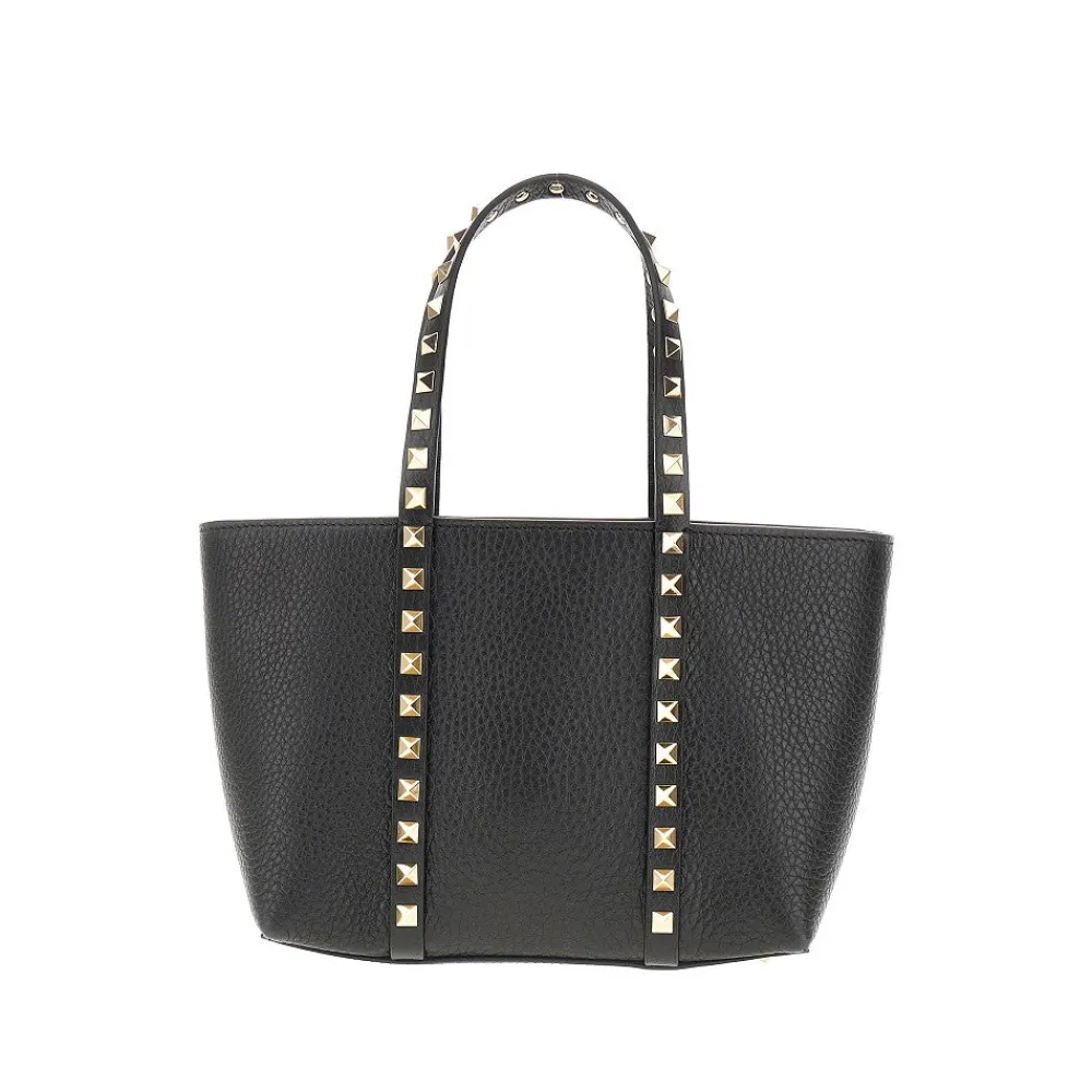 grained_leather_rockstud__0-3.webp Online Grained leather 'Rockstud' mini tote bag Top-Handle Bags | Crossbody Bags