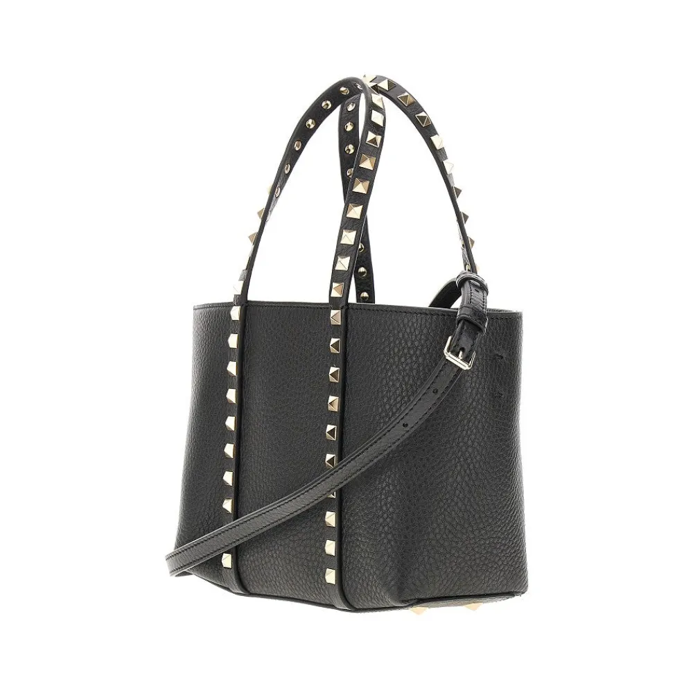grained_leather_rockstud__1-3.webp Online Grained leather 'Rockstud' mini tote bag Top-Handle Bags | Crossbody Bags