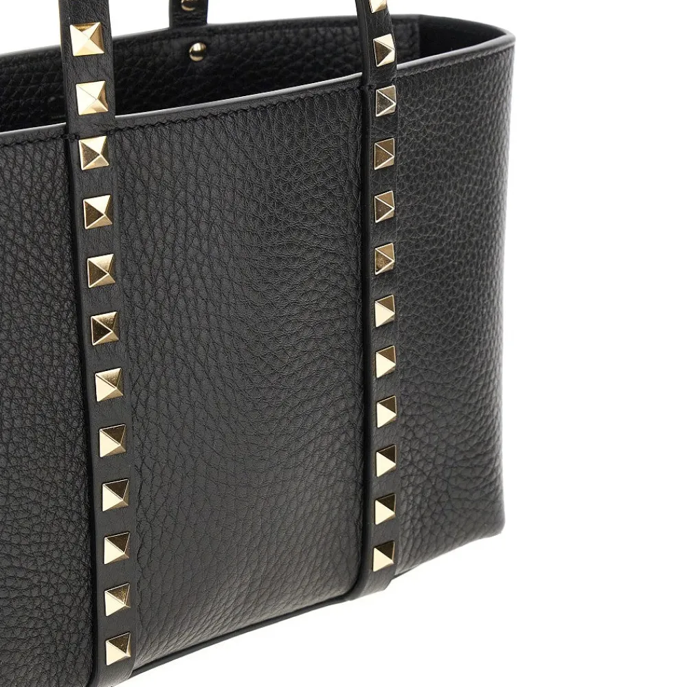 grained_leather_rockstud__3-3.webp Online Grained leather 'Rockstud' mini tote bag Top-Handle Bags | Crossbody Bags