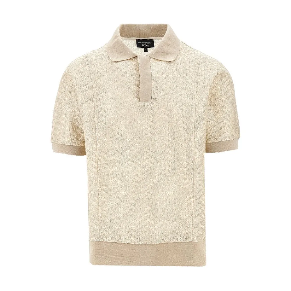 icon_chevron_knitted_polo_0.webp Clearance ICON chevron knitted polo shirt Knitwear