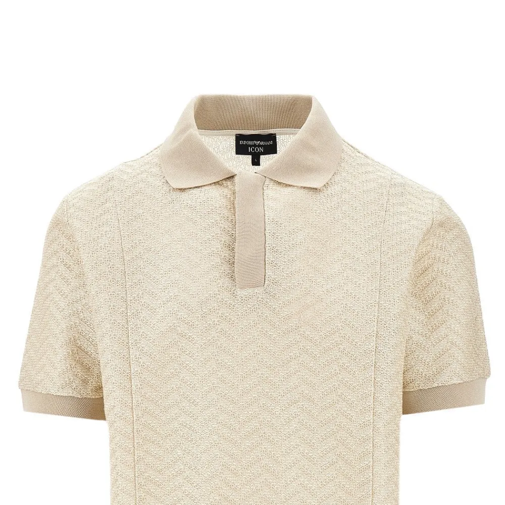 icon_chevron_knitted_polo_1.webp Clearance ICON chevron knitted polo shirt Knitwear