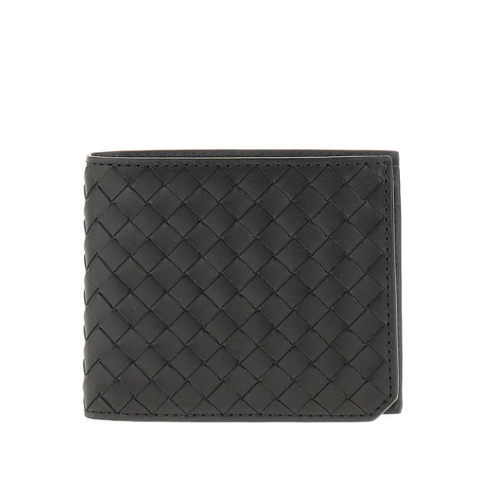 intrecciato_leather_bifol_0.webp Clearance Intrecciato leather bi-fold wallet Wallets And Small Leather Goods