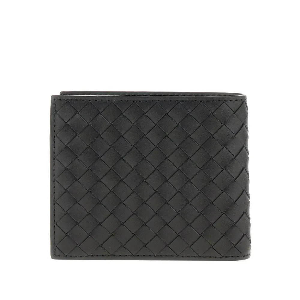 intrecciato_leather_bifol_1.webp Clearance Intrecciato leather bi-fold wallet Wallets And Small Leather Goods