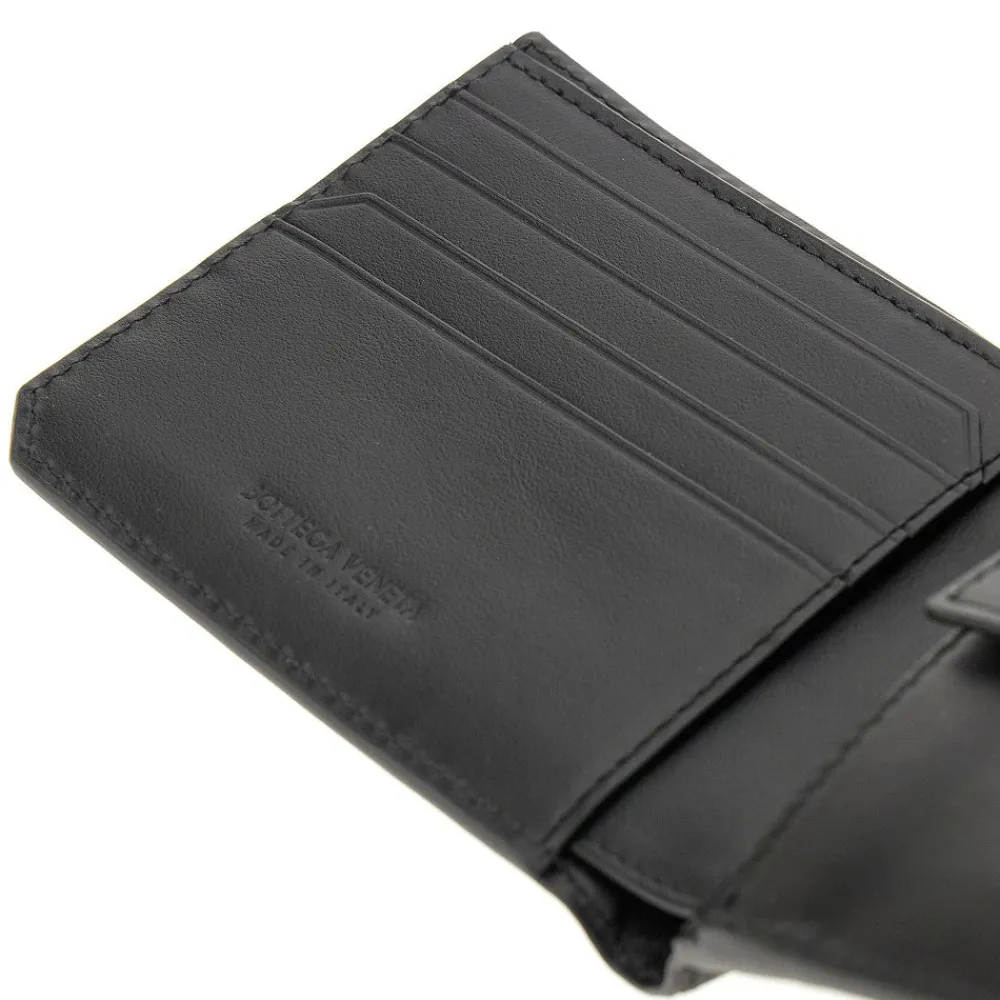 intrecciato_leather_bifol_3.webp Clearance Intrecciato leather bi-fold wallet Wallets And Small Leather Goods