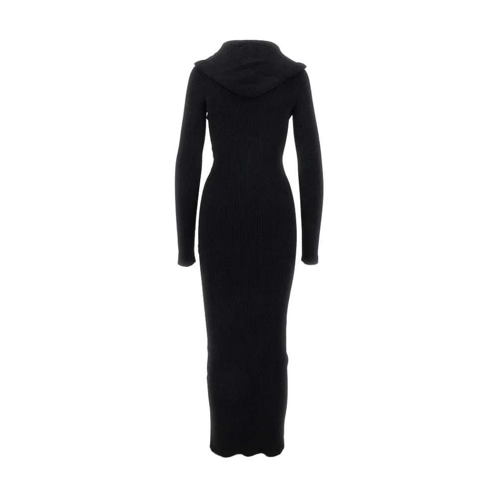 knitted_hooded_long_dress_2.webp Outlet Knitted hooded long dress Dresses