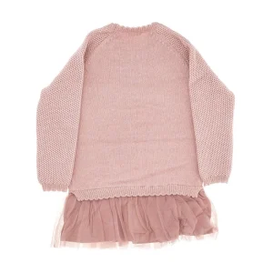 Sale Knitted mini dress with tulle flounce Kids Clothing