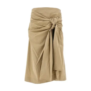 Sale Knot detail midi skirt Skirts