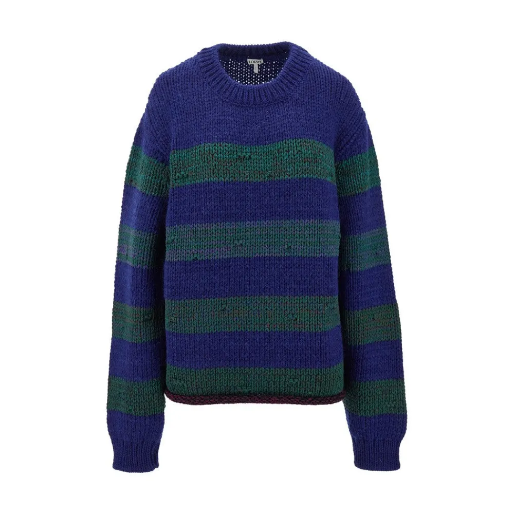 laddered_effect_striped_s_0.webp Sale Laddered effect striped sweater Knitwear