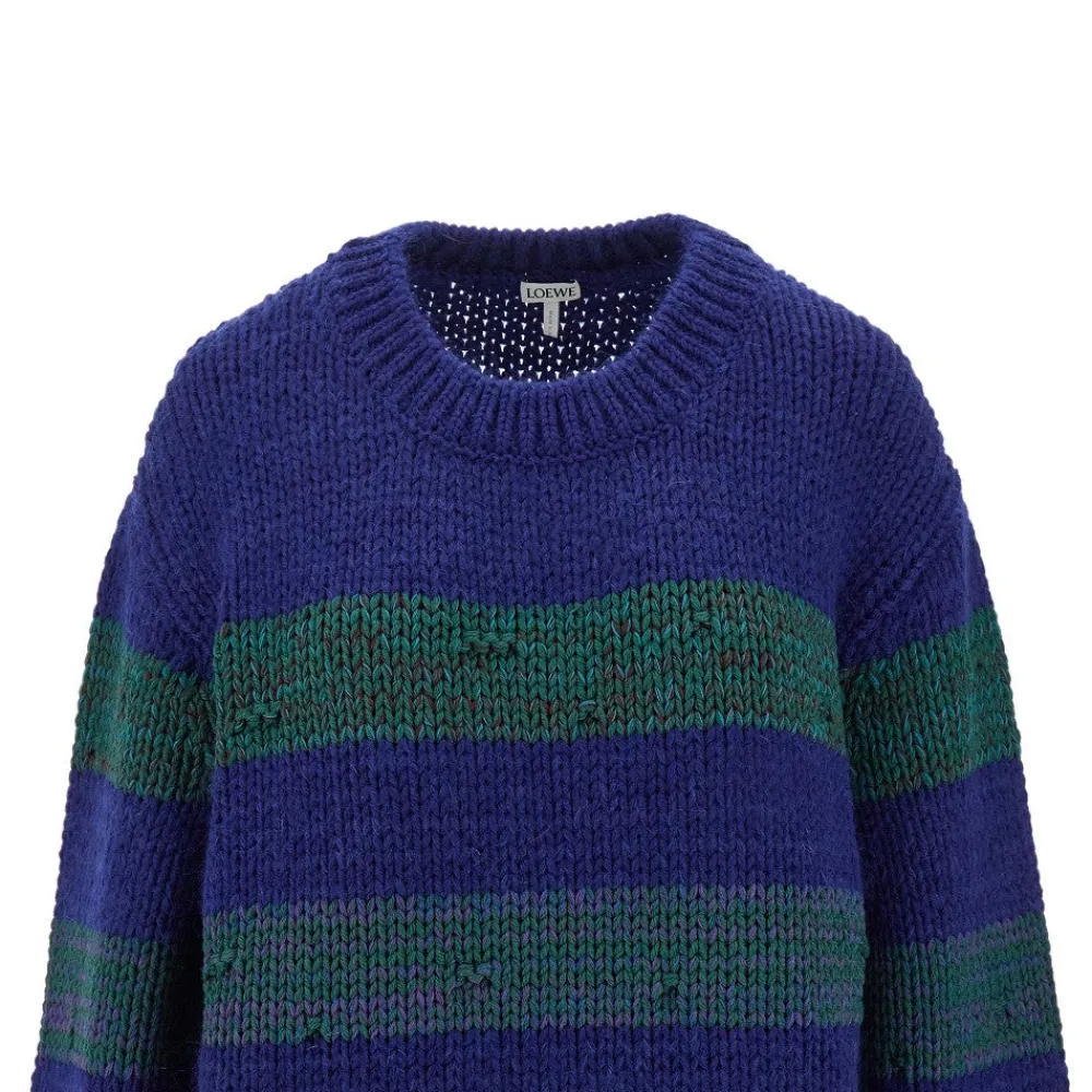 laddered_effect_striped_s_1.webp Sale Laddered effect striped sweater Knitwear