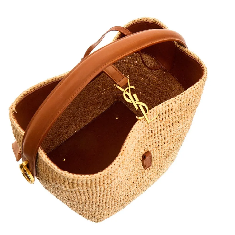 le__woven_raffia_bucket_b_2.webp Outlet LE 37' woven raffia bucket bag Shoulder Bags