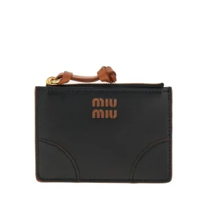 Online Leather cardholder with logo print Wallets And Small Leather Goods