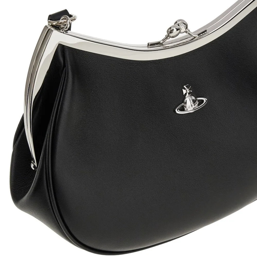 leather_charm_frame_purse_3.webp Clearance Leather Charm Frame Purse bag Shoulder Bags