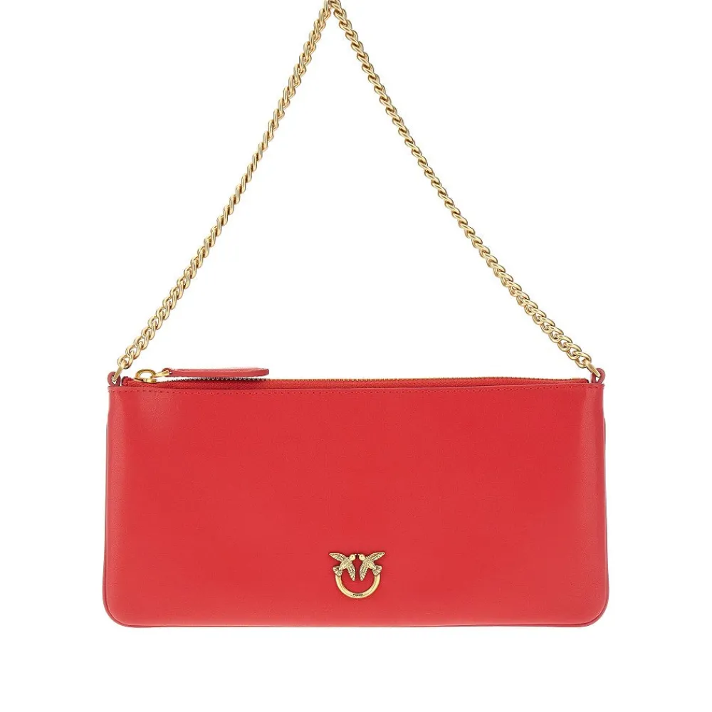leather_flat_pouch_with_c_0-1.webp Fashion Leather flat pouch with chain Shoulder Bags