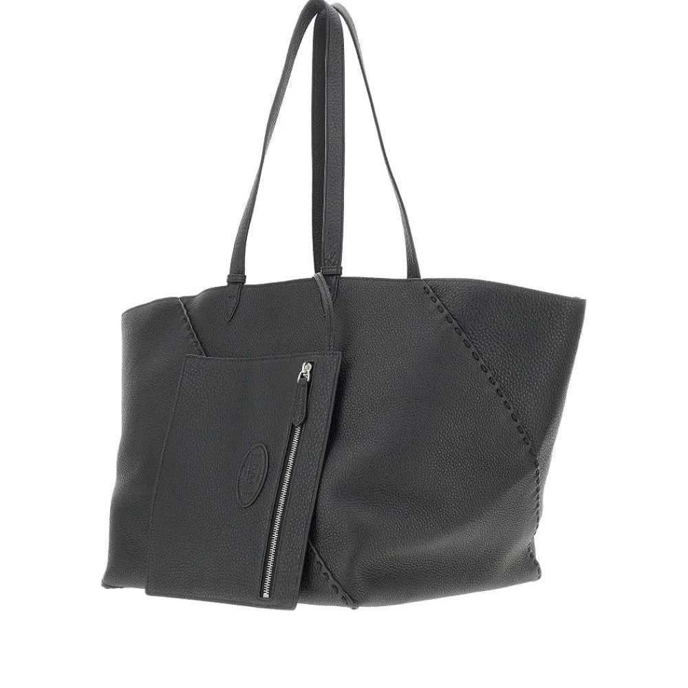 leather_large_diagonal_sh_1.webp Discount Leather large 'Diagonal' shopping bag Tote Bags