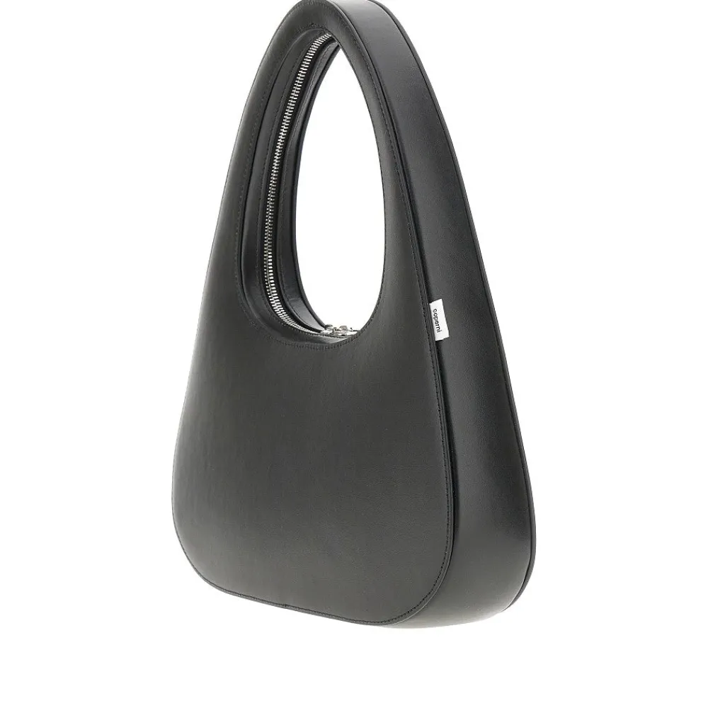 leather_large_swipe_bague_1.webp Best Leather large Swipe Baguette bag Shoulder Bags