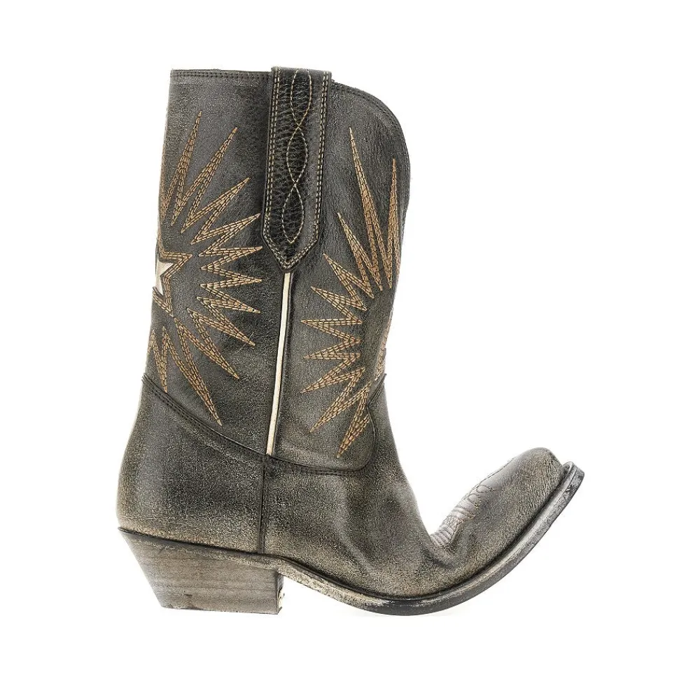 leather_low_wish_star_boo_0.webp Sale Leather low 'Wish Star' boots Boots And Ankle Boots
