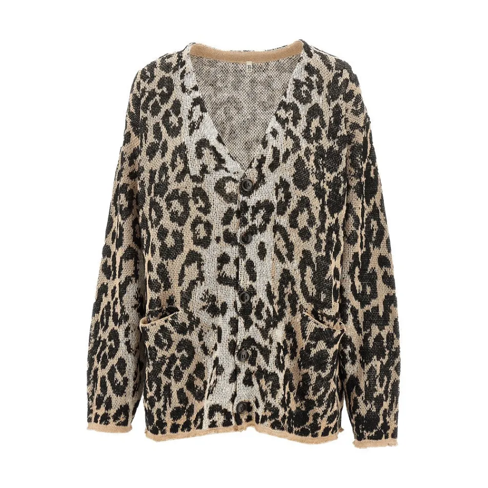 leopard_jacquard_linen_ca_0.webp Discount Leopard jacquard linen cardigan Knitwear