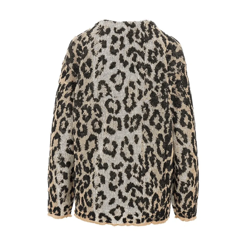 leopard_jacquard_linen_ca_2.webp Discount Leopard jacquard linen cardigan Knitwear