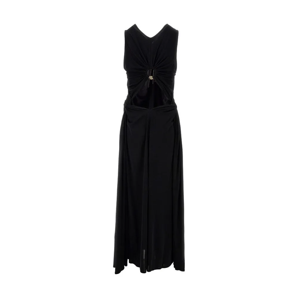 long_jersey_dress_with_kn_2.webp Fashion Long jersey dress with Knot ring Dresses
