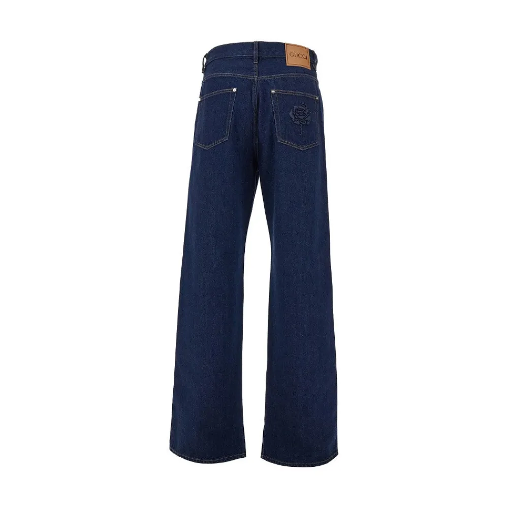 loose_fit_jeans_with_rose_2.webp Sale Loose Fit jeans with Rose embroidery Jeans