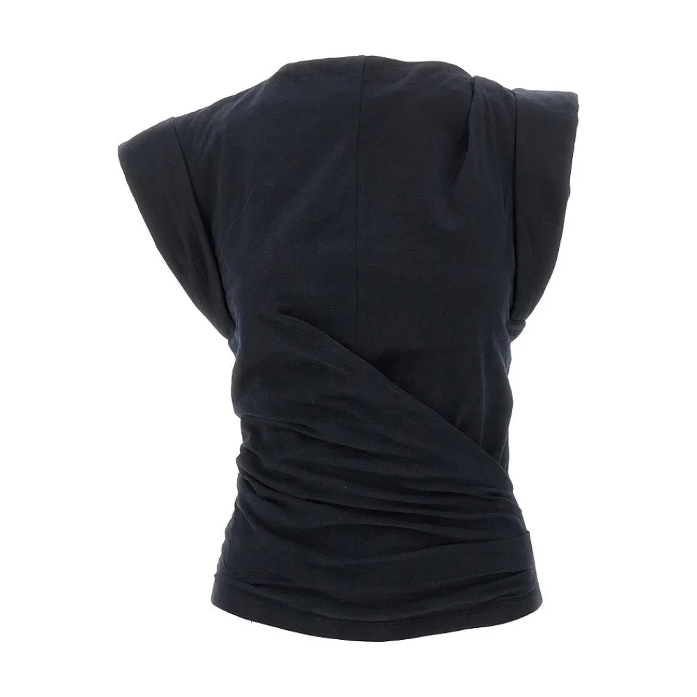 maisan_draped_tshirt_0.webp Online Maisan' draped T-shirt Tops